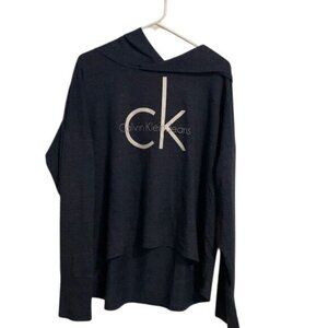 Calvin Klein Jeans Navy Blue Long Sleeve Hoodie XXL
